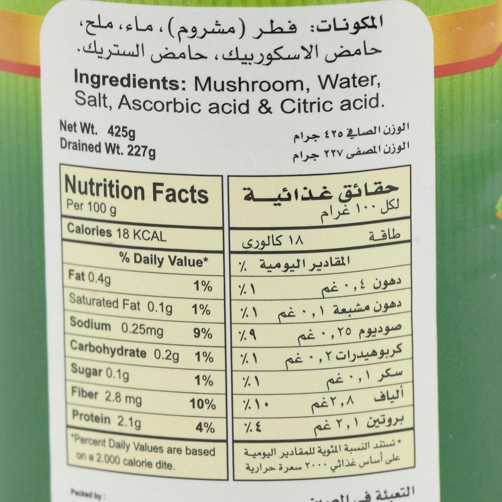 قطع فطر مشروم ريم 425جم - صورة 2
