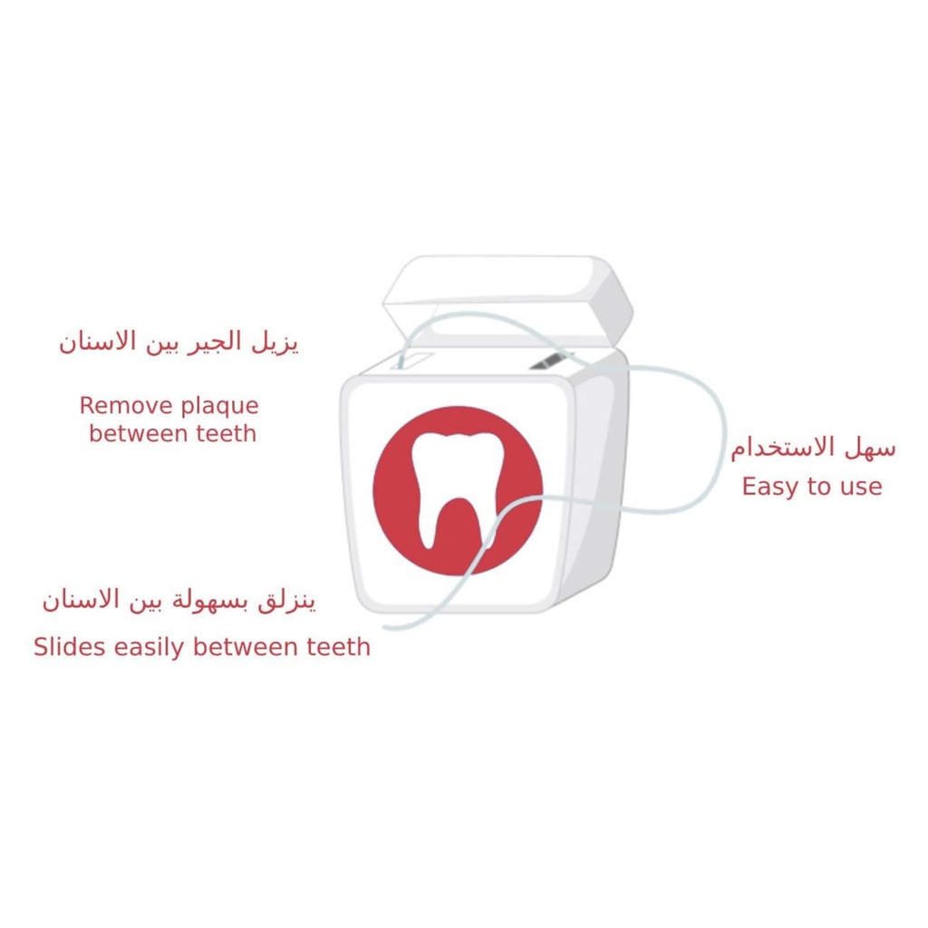 خيط تنظيف الاسنان بالشمع والنعناع 60م - صورة 5