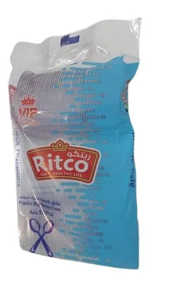 ريتكو ملاعق بلاستيك شفاف 50 حبة كبير