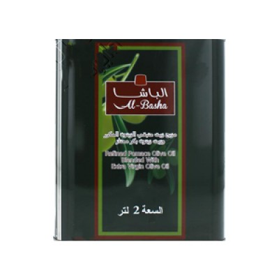 زيت زيتون متبقي الباشا 2  لتر زجاج