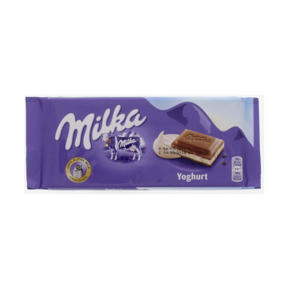 ميلكا بار حشوة الفراولة 100جم