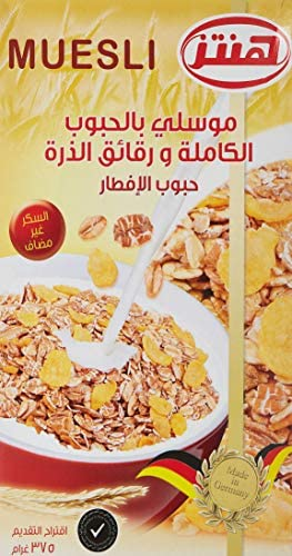 موسلي بحبوب كاملة وفواكه مجففة هنتز375ج