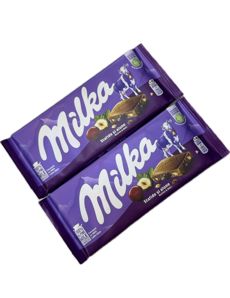 ميلكا الواح بندق 100  غم