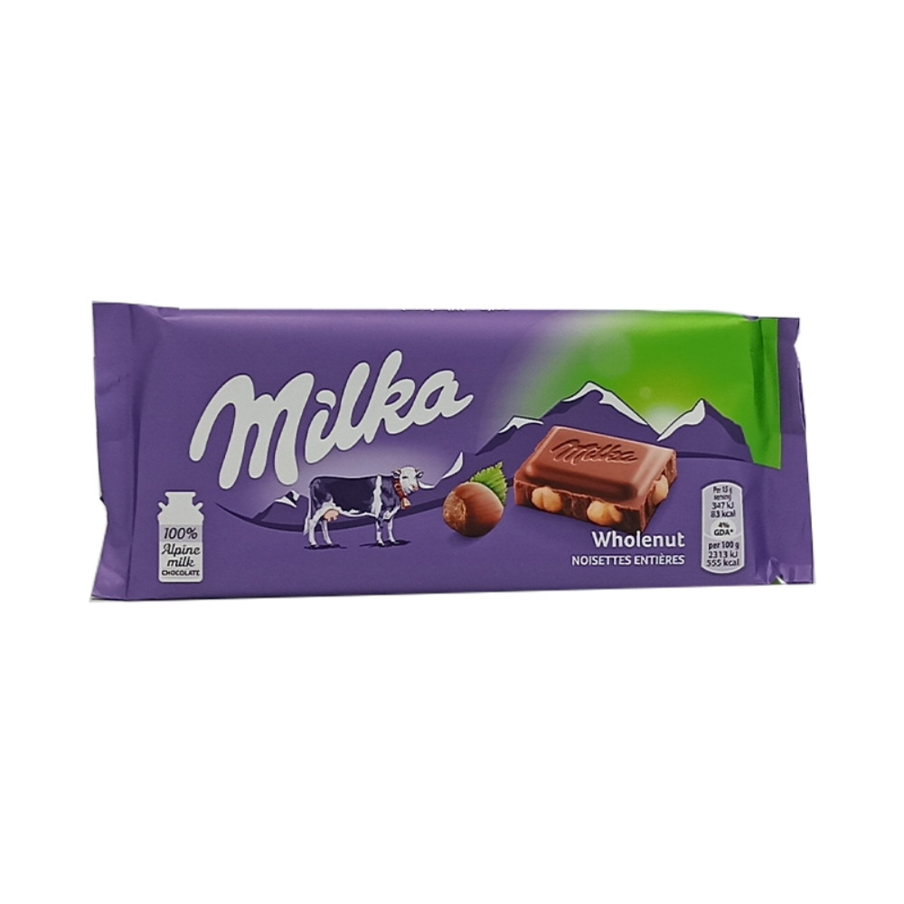 ميلكا الواح بندق 100  غم