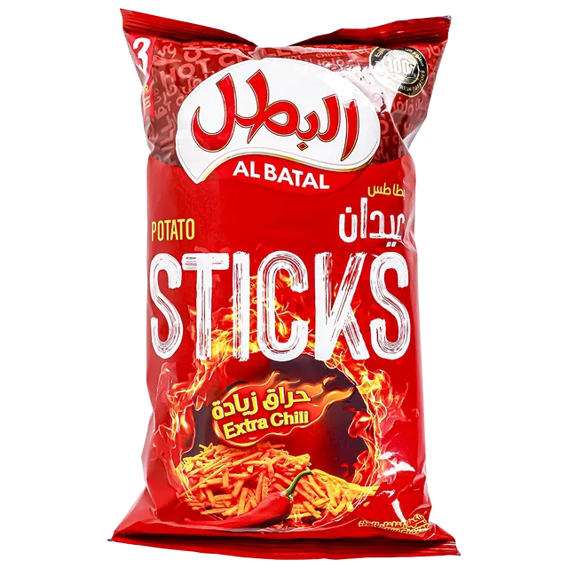 البطل عيدان بطاطس فلفل حار 80جم
