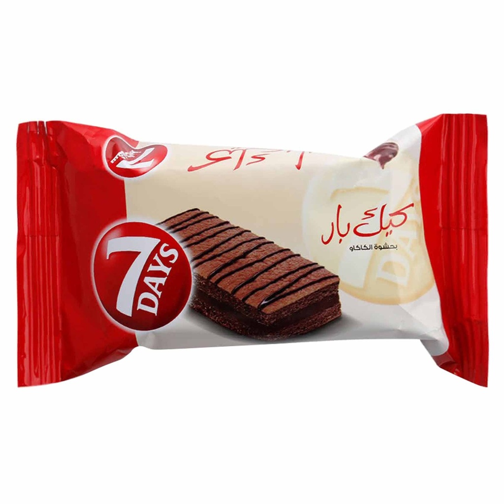 كيك بار بحشوة الكاكاو سفن دايز 25جم