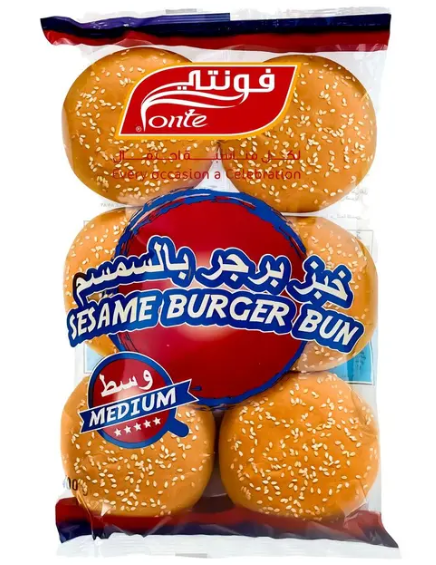 خبر برجر فونتي بالسمسم 6  قطع
