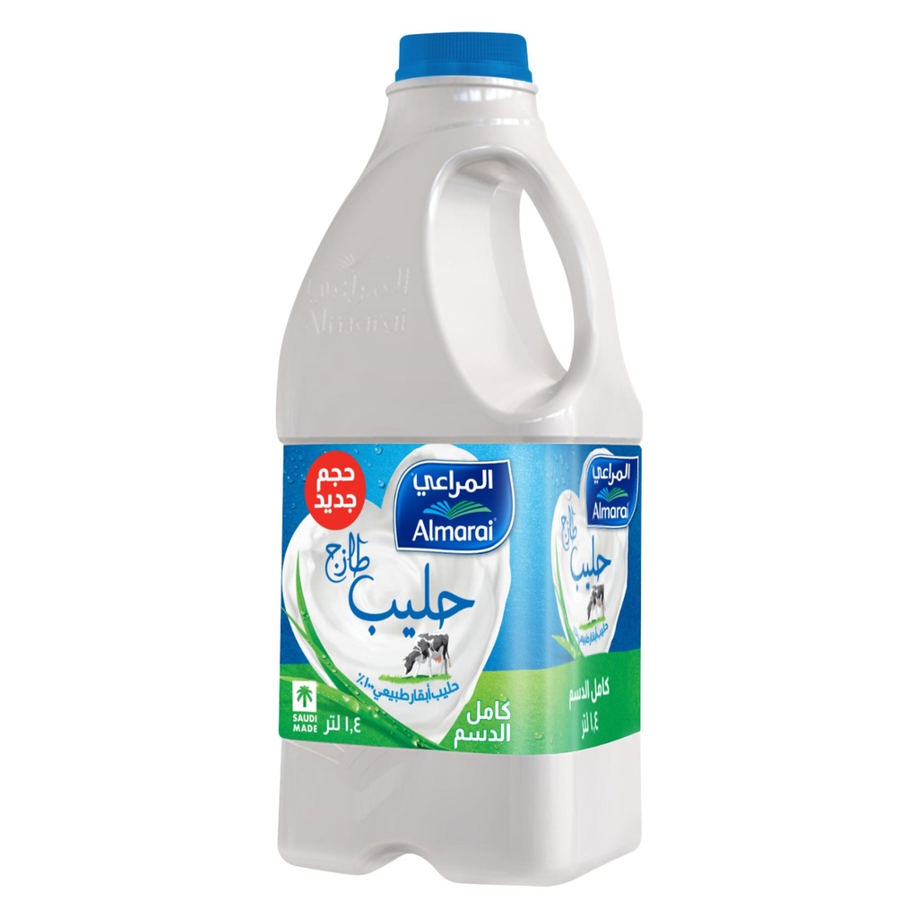 حليب طازج كامل الدسم 1.4  لتر