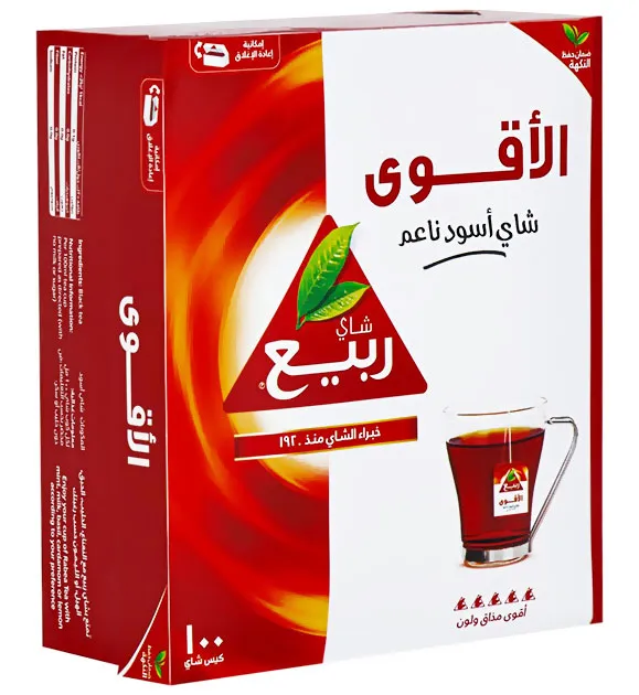 شاي اسود ربيع الاقوى 100كيس