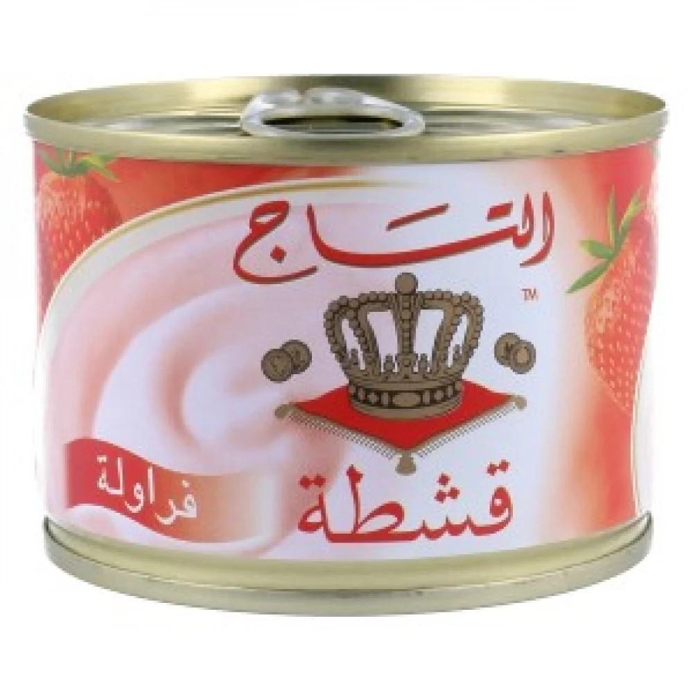 قشطة التاج الذهبي فراولة 155جم