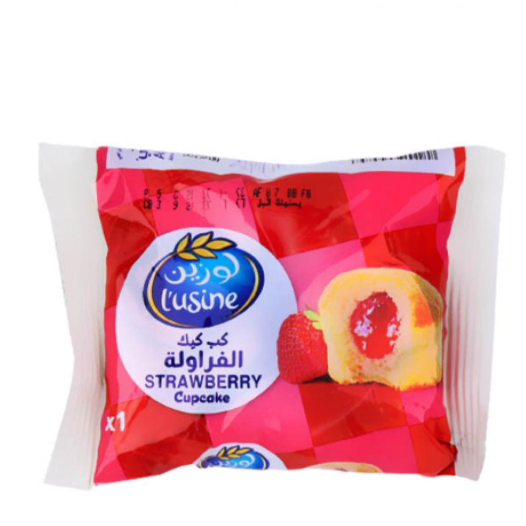 كب كيك الفراولة لوزين 30جم