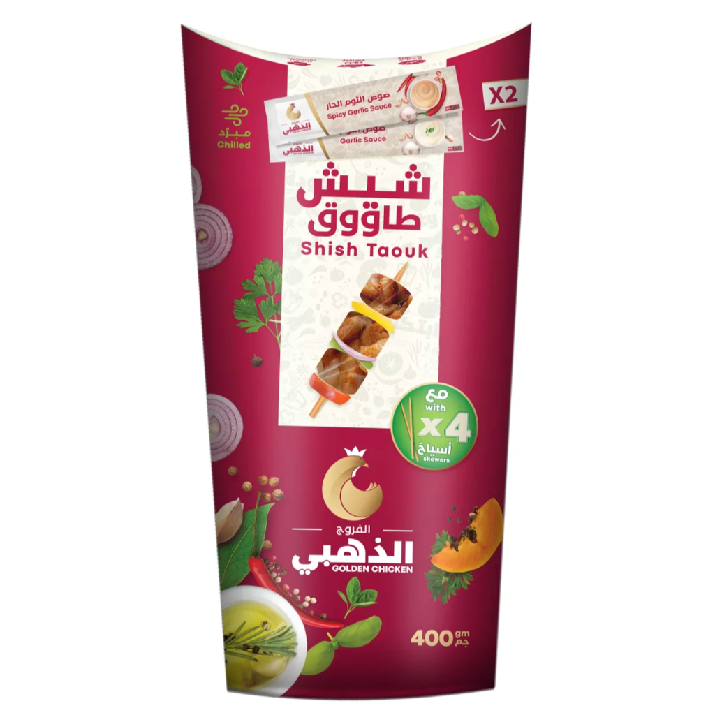 شيش طاوق متبلة الفروج الذهبي 400  جم