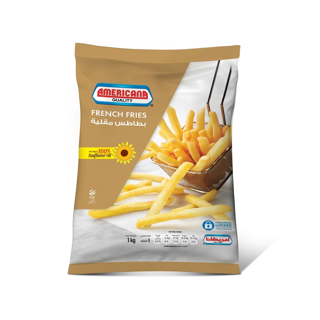 بطاطس امريكانا مقلية 1  ك