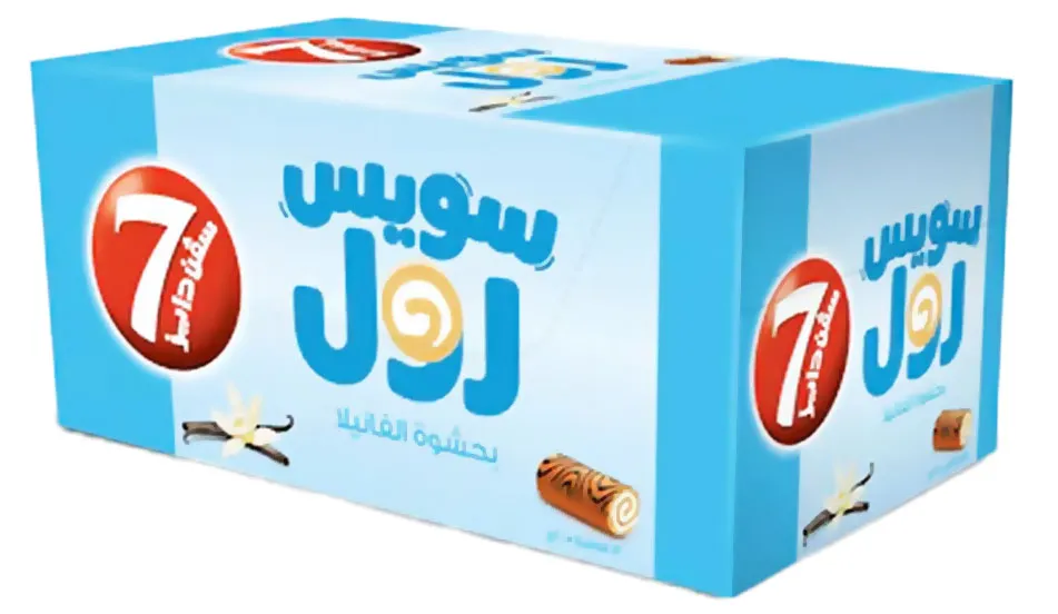 سويس رول فانيلا سفن دايز 20جم