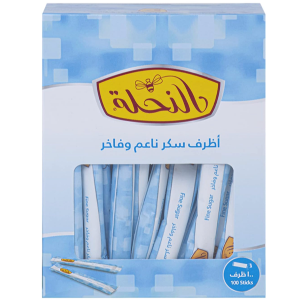 أظرف سكر ناعم النحلة 100 ظرف