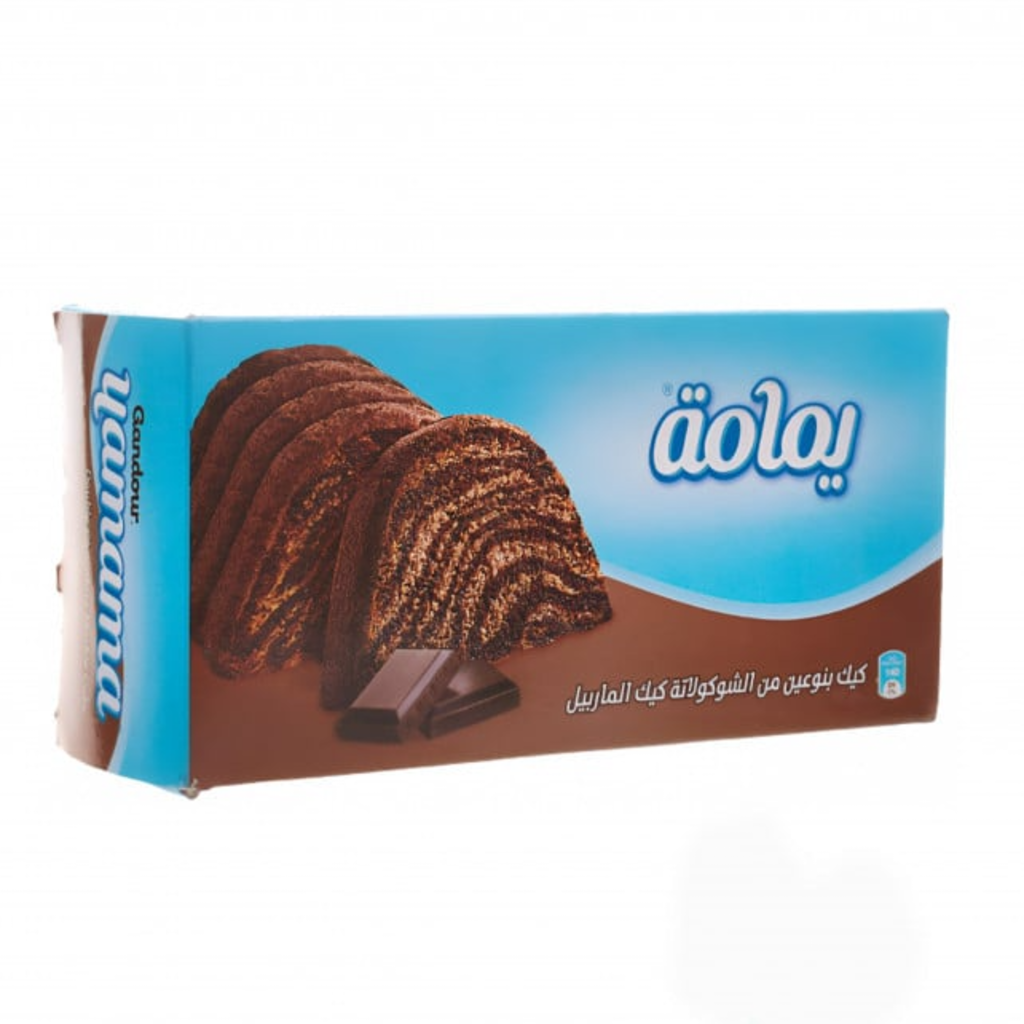 كيك بنوعين من الشوكولاته