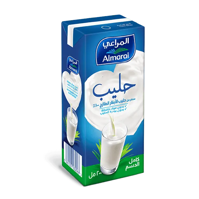 حليب المراعي فيتامين كامل الدسم 200م