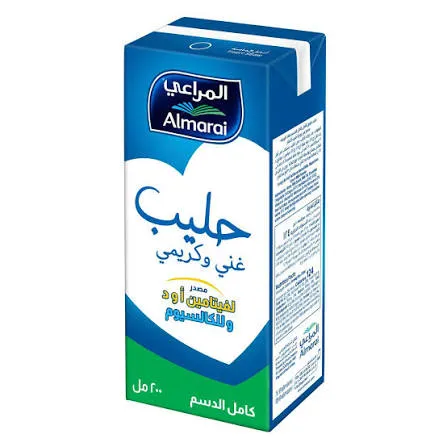حليب المراعي فيتامين كامل الدسم 200م