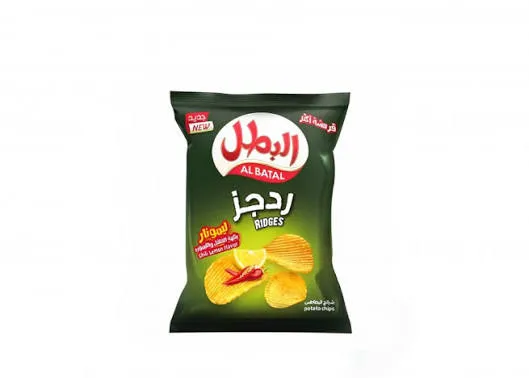 البطل بطاطس ردجز فلفل ليمون 155جم