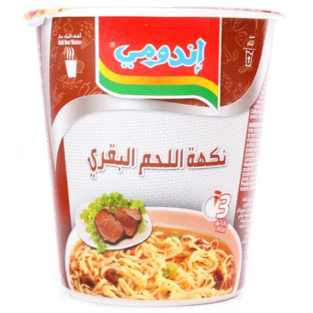 اندومي كوب نكهة لحم البقري 60  جم