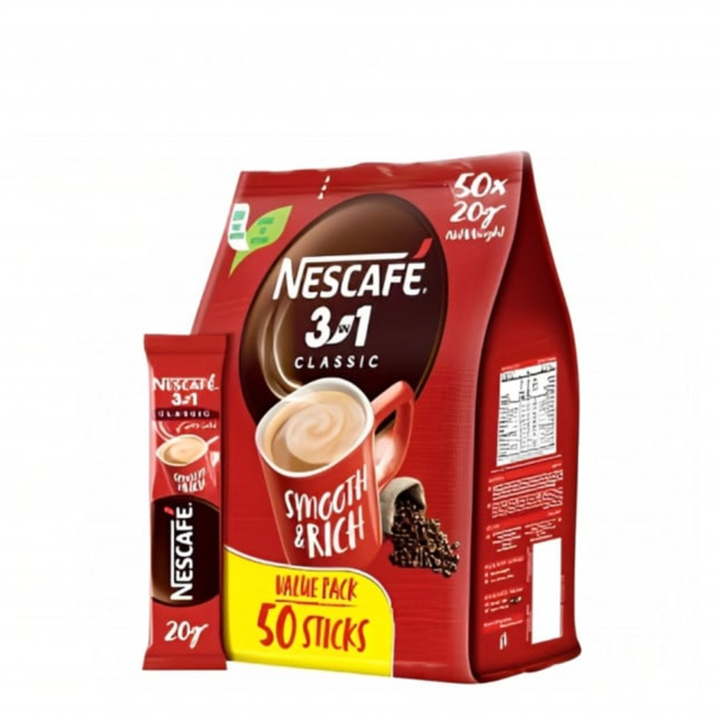 نسكافية 3*1*20  جم كيس 50  حبة