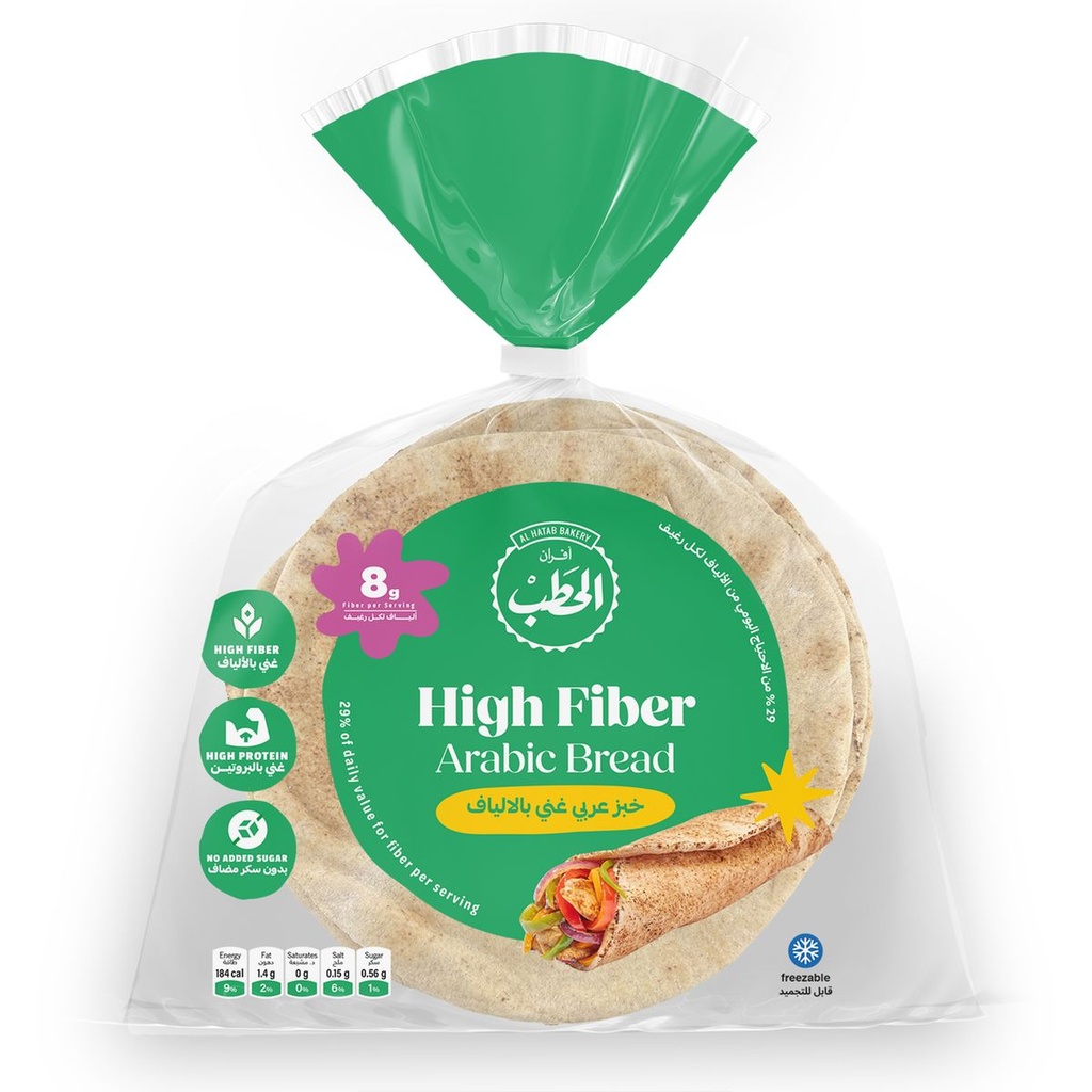 خبز عربي نخالة الارياف