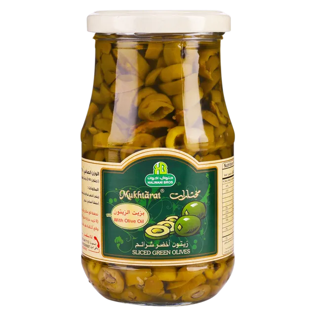 زيتون اخضر شرائح 325  غ - حلواني