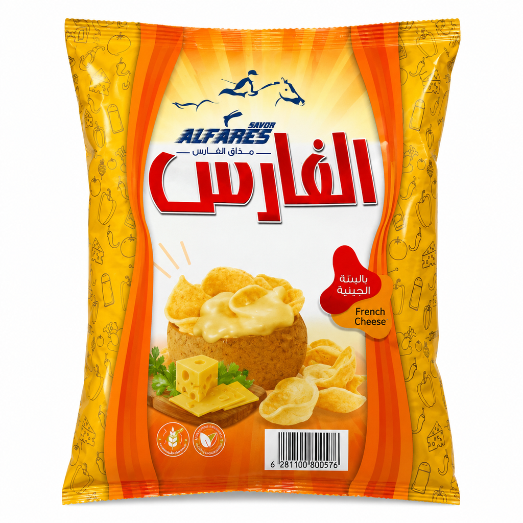 شيبسي الفارس بالجبنة الفرنسية 12جم
