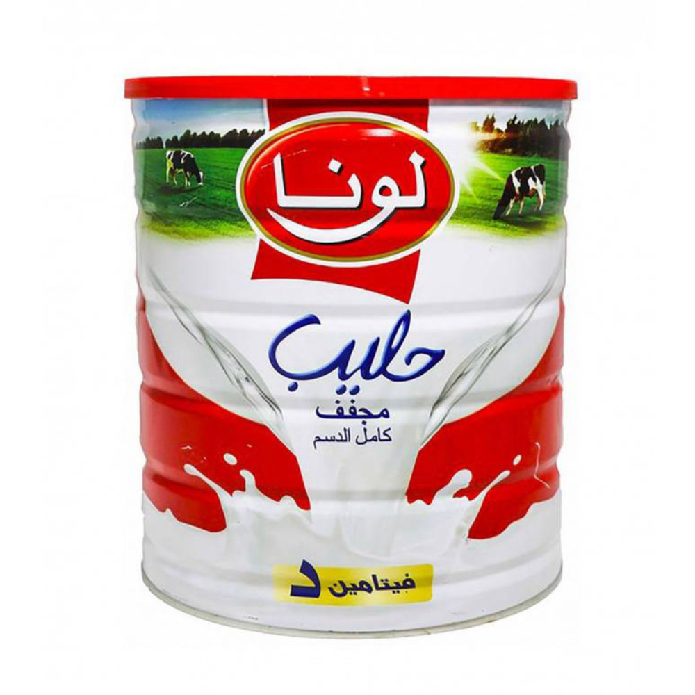 لونا حليب مجفف كامل الدسم 1800جم