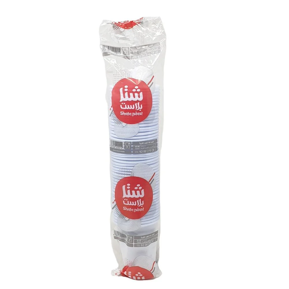 شتا بلاست اكواب بلاستيك ابيض 50  ح*6  اونز