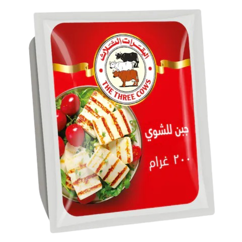 البقرات الثلاث جبن للشوي 200  جم