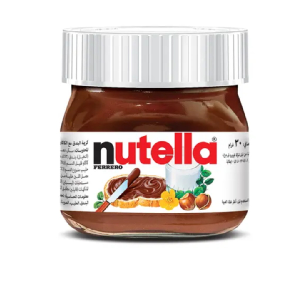 كريمة بندق مع شوكولاتة نوتيلا 30  جم