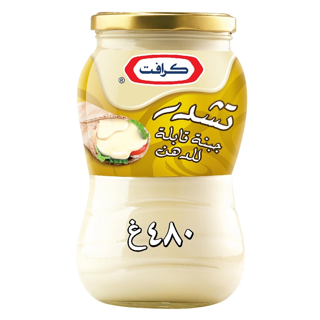 كرافت جبنة مطبوخة قابلة للدهن 480  جم بوك