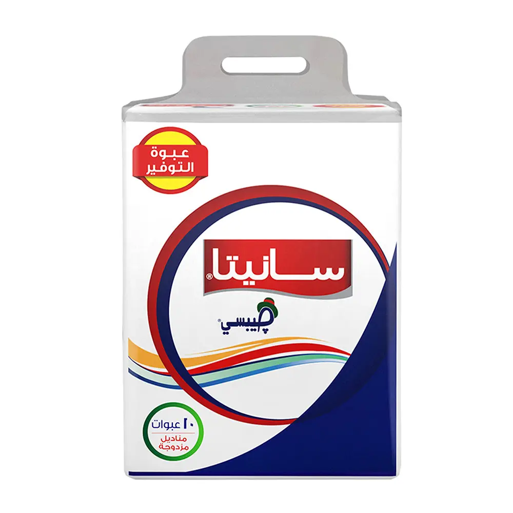 مناديل وجة جيبسي عبوة اقتصادية 10*5
