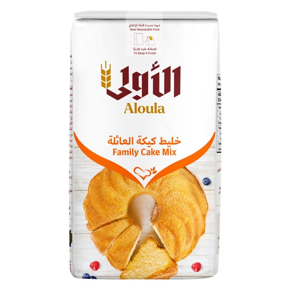 المطاحن الاولى خليط كيكة العائلة 1كجم