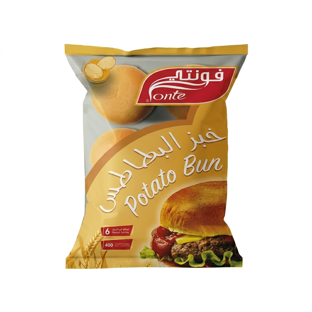 خبز برجر بالبطاطس فونتي