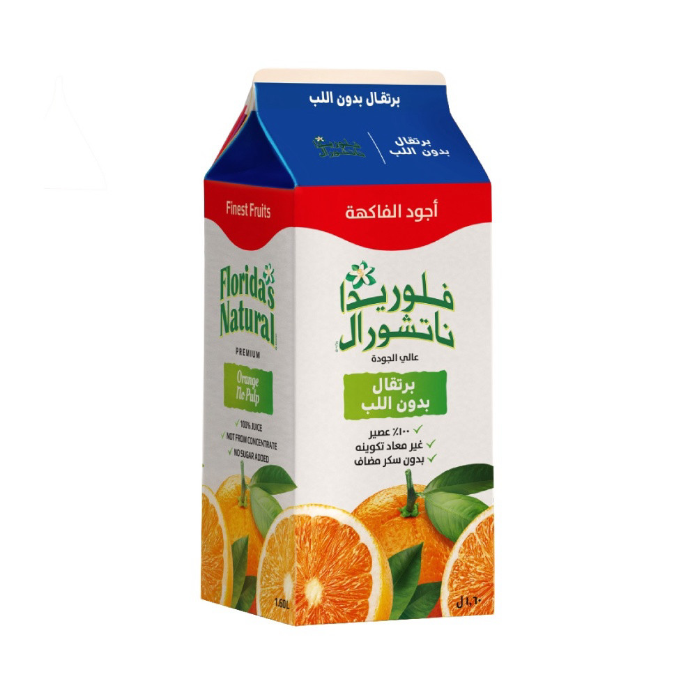 عصير برتقال بدون اللب 1.6  لتر فلوريدا ناتشورال