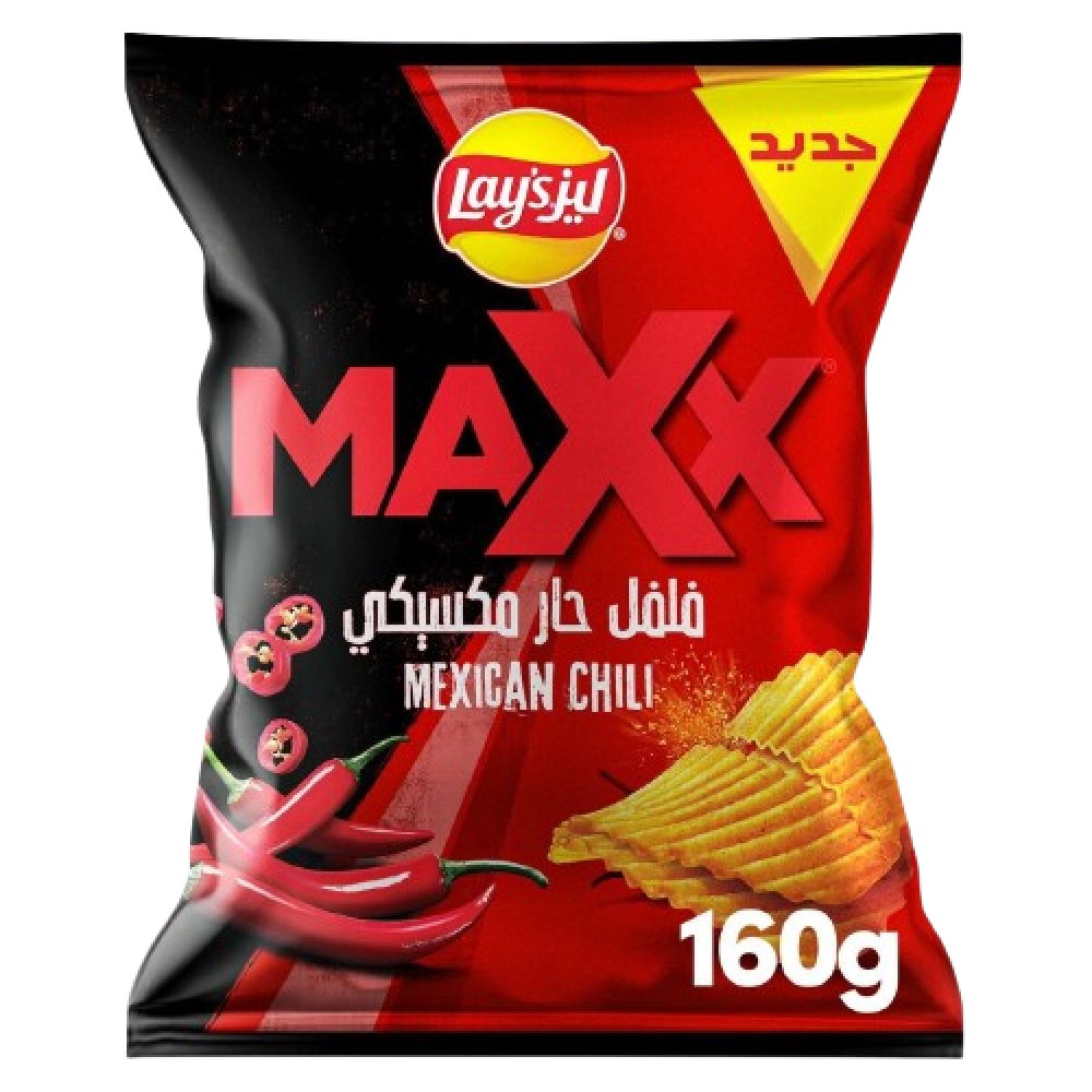 ليز ماكس فلفل حار مكسيكي 160جم