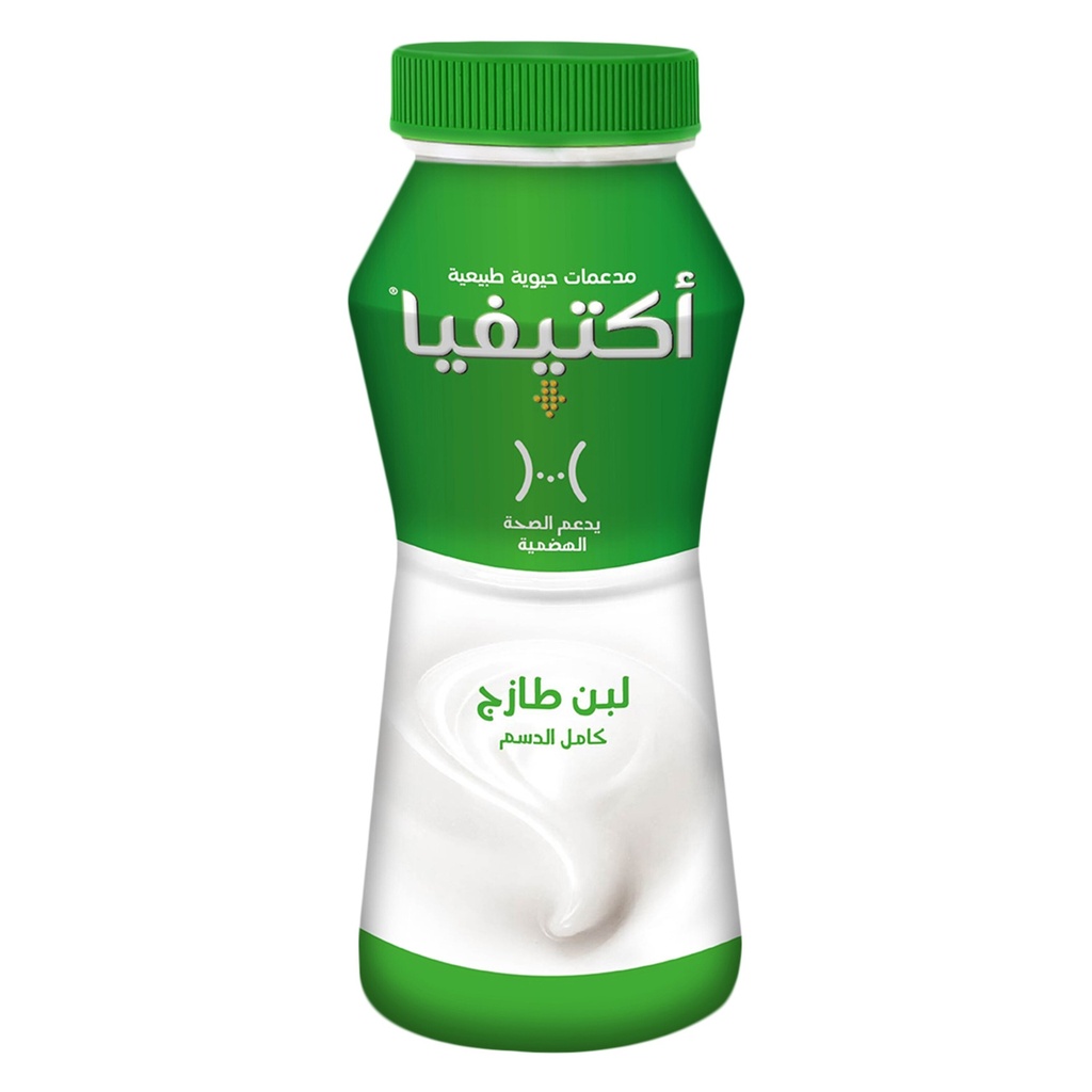لبن اكتيفيا الصافي كامل الدسم 180مل