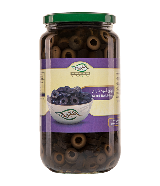 زيتون اسود شرايح زينة