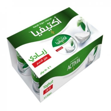 زبادي اكتيفيا الصافي قليل الدسم 150جم
