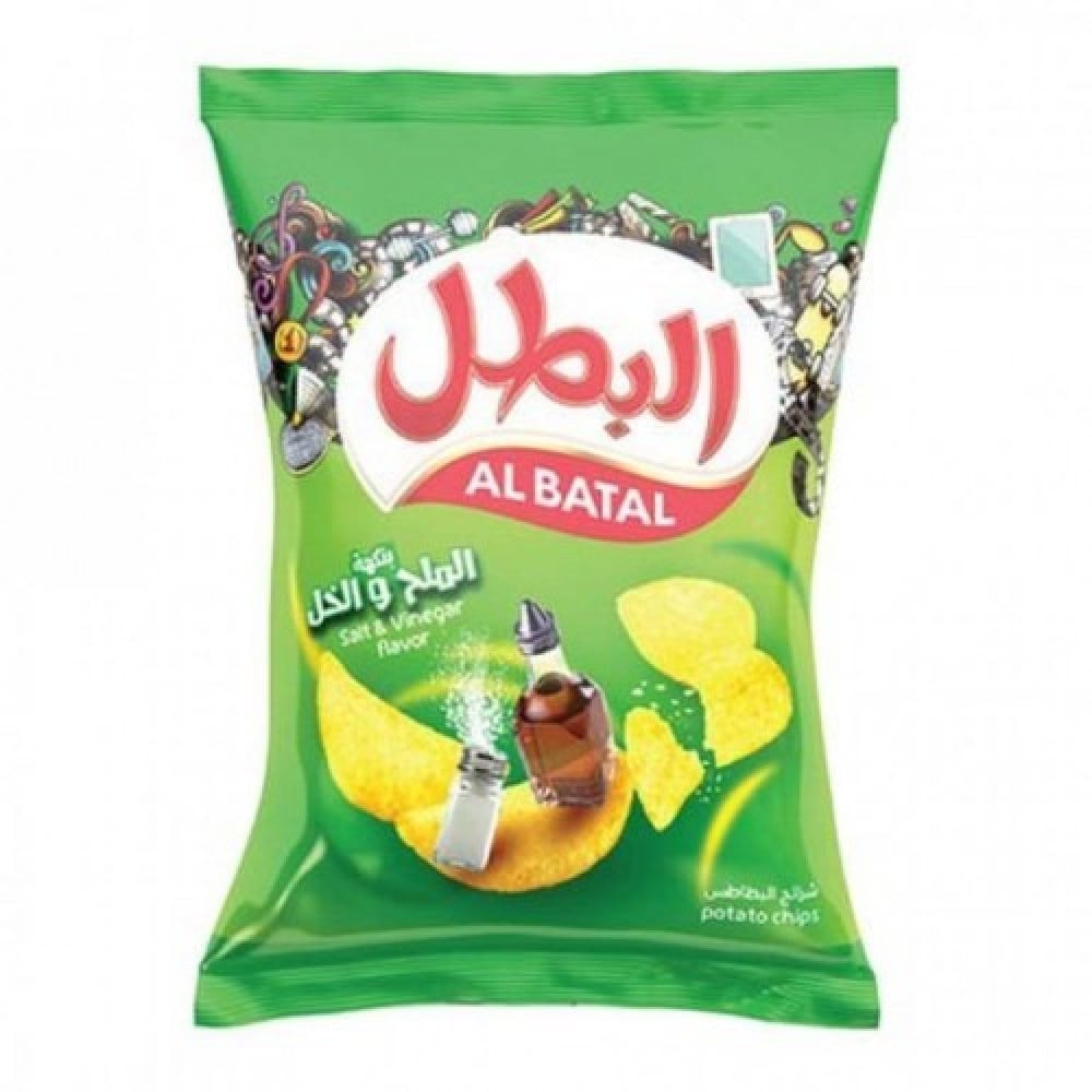 البطل بطاطس ملح وخل 12جم