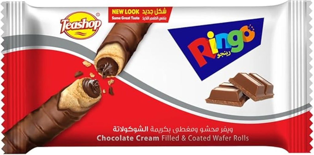 تيشوب رينجو مغطى بالشوكولاتة 16جم