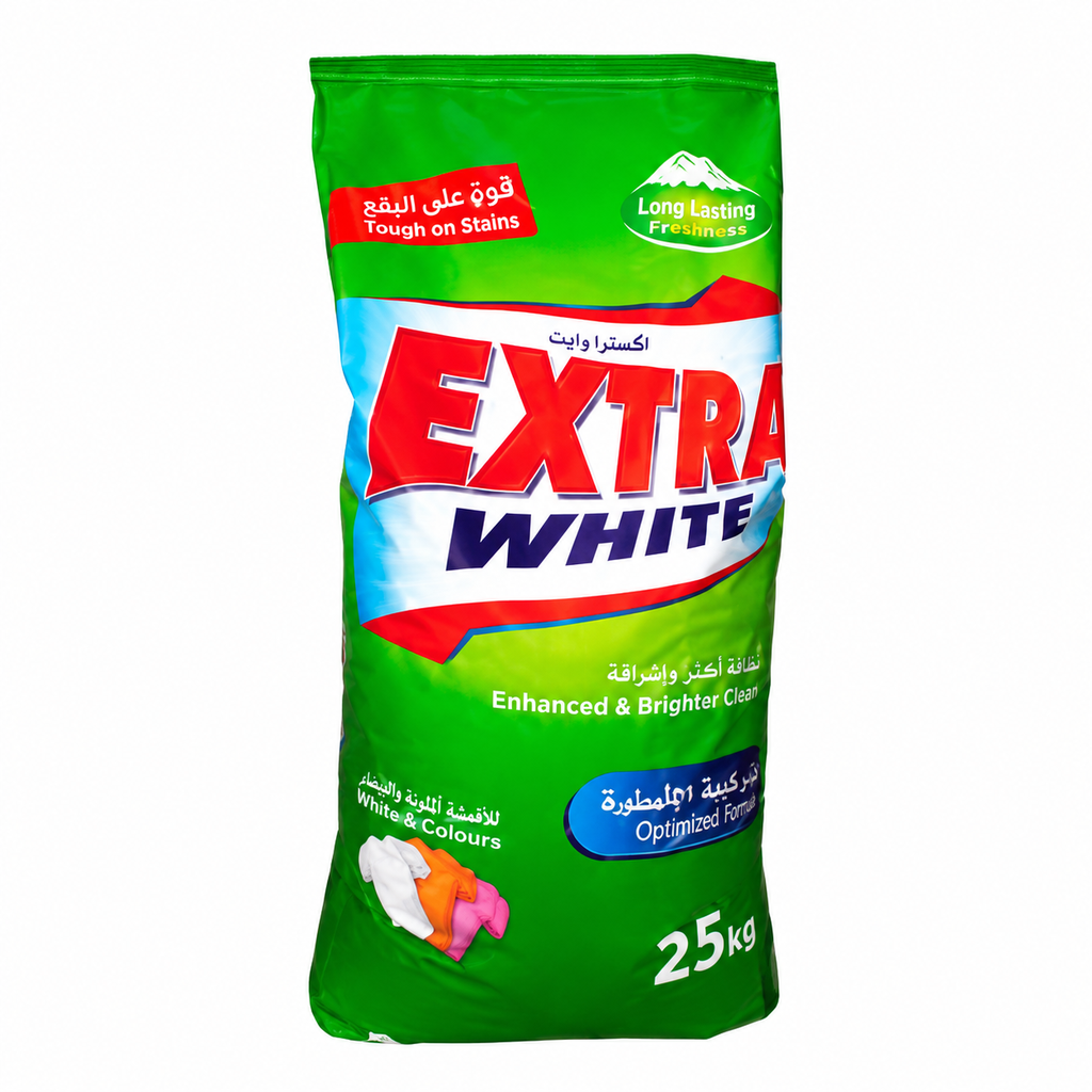 اكسترا وايت مسحوق 25  كيلو اخضر - اوتوماتيك