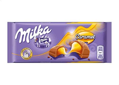 ميلكا بار حشوة الكراميل 100جم
