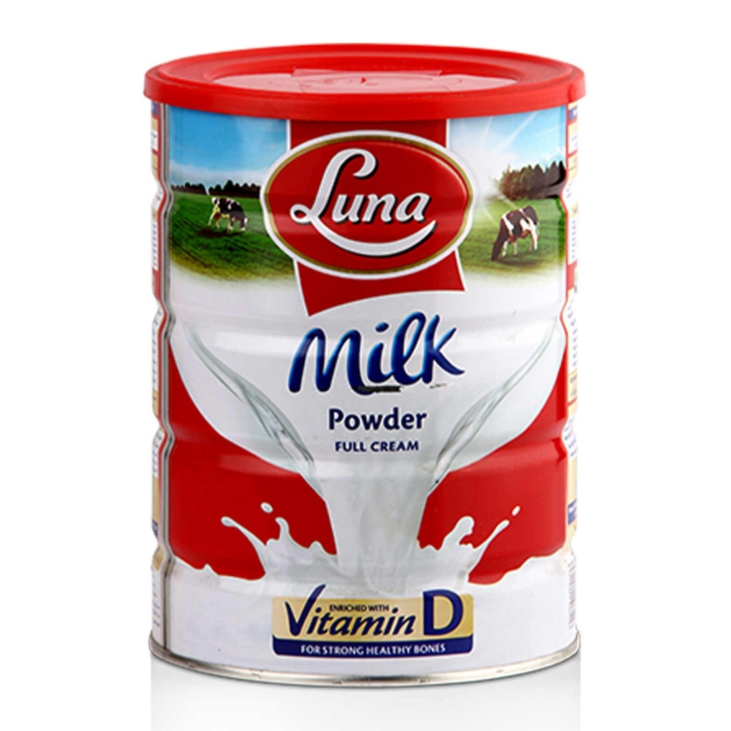 لونا حليب مجفف كامل الدسم 900  جم