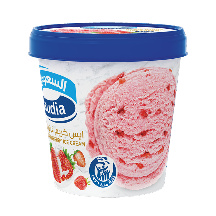 ايس كريم كاسة فانليا و فراولة