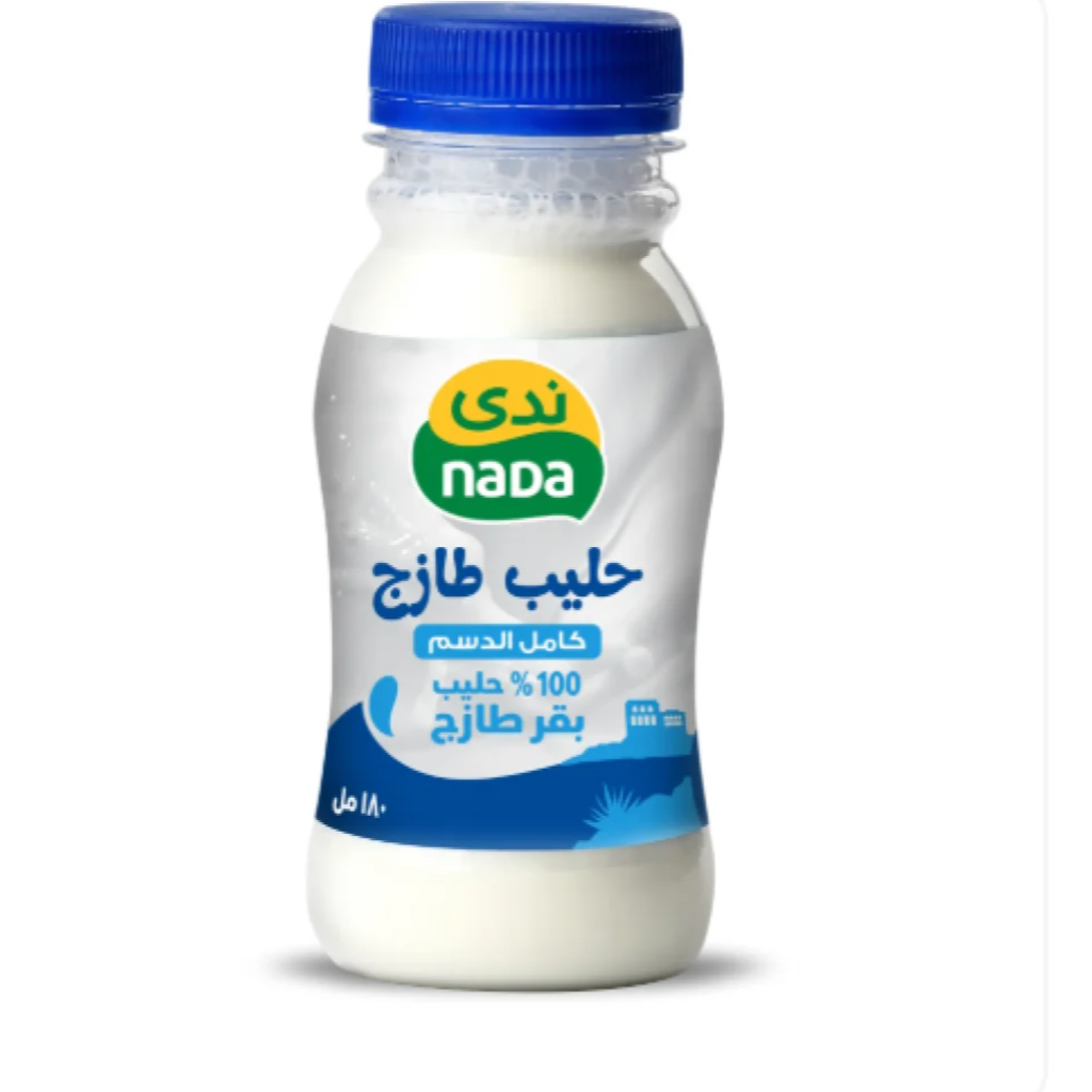 ندى حليب كامل الدسم 180 مل