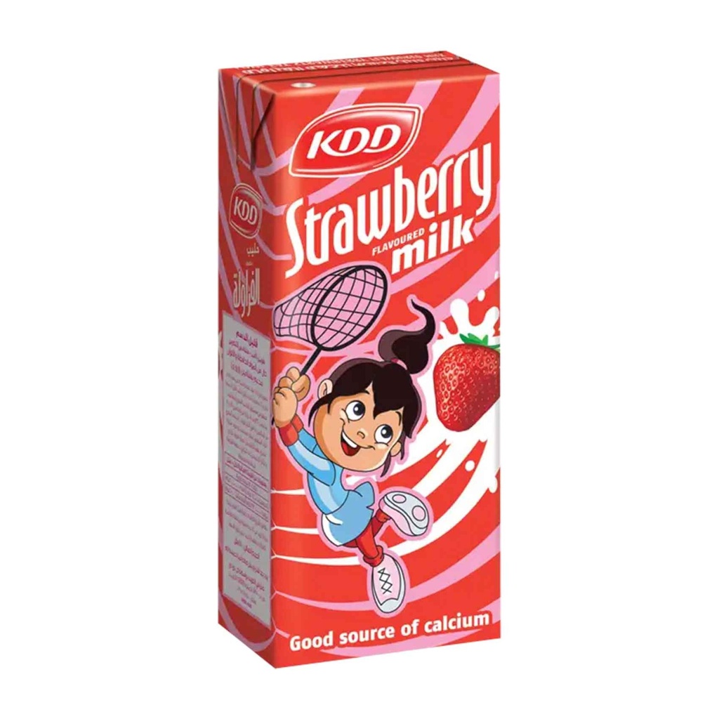 حليب فراولة 180مل kdd