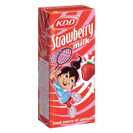 حليب فراولة 180مل kdd